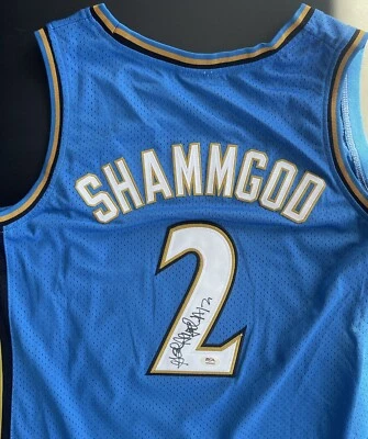 God Shammgod Signed Autographed Washington Wizards Jersey Psa/Dna Coa Providence - Image 1 of 4