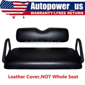 Front Seat Cover Black Staple On For E-Z-Go TXT Golf Cart - Picture 1 of 9