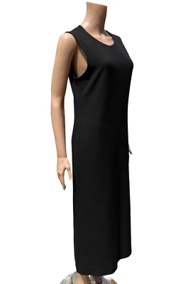 Plantation ISSEY MIYAKE Black Sleeveless Long Dress Size S M Foto 1 de 4