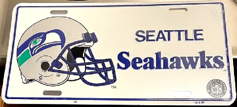 CAPACETE SEATTLE SEAHAWKS EM RELEVO OFICIALMENTE LICENCIADO PLACA DE METAL NFL - Imagem 1 de 1