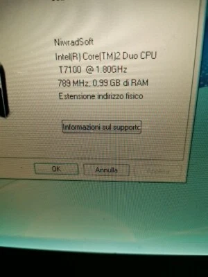 COMPUTER PORTATILE DELL  LATITUDE D 630 T7100 WIN Xp 32 Bit 1 GB RAM-HDD 160 GB- - Immagine 1 di 4