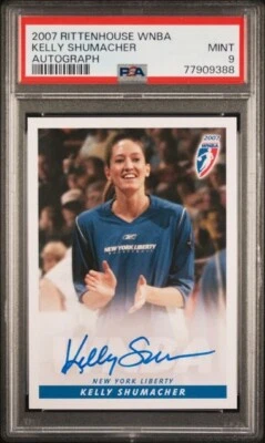 2007 Rittenhouse WNBA Autograph Kelly Schumacher PSA 9 UCONN Huskies - Image 1 of 2