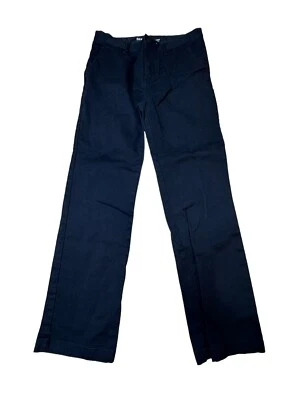 Брюки униформы Old Navy для мальчиков прямые встроенные гибкие плоские спереди темно-синие размер 14 - Изображение 1 из 4