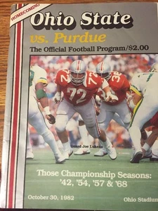 Ohio State v Purdue October 30 1982 Official Program - Picture 1 of 12