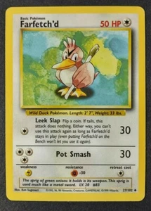 Farfetch'd 27/102 Base Set Uncommon Pokémon TCG WOTC 1999 - Picture 1 of 5