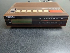 Vintage Toshiba Clock Radio Model RC-8500 AM/FM - Picture 1 of 5
