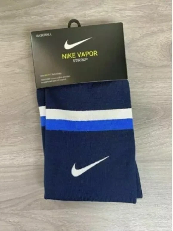 CALCETINES NIKE VAPOR STRIRUP, AZUL MARINO, TALLA ÚNICA *PAQUETE DESGASTADO Foto 1 de 1