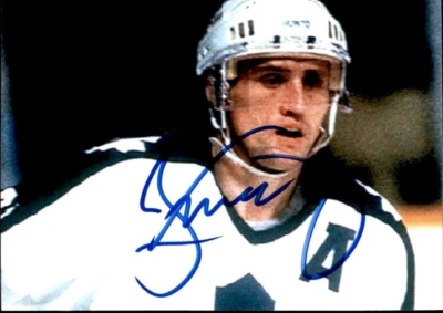 Borje Salming Signed Toronto Maple Leafs Trading Card Sized Mini Photo #1 JSA - Image 1 of 2