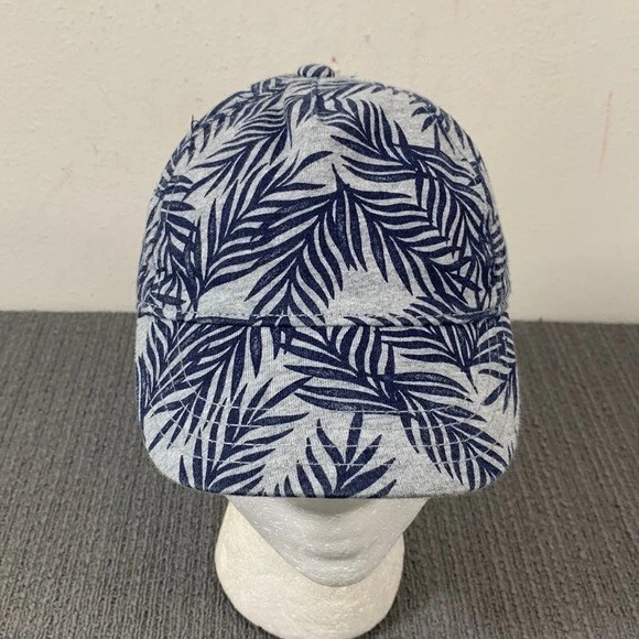 Gorra Gymboree Snapback Niños Talla S Unisex Gris Azul Marino Palma Frondas Tejida Foto 1 de 4