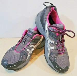 Asics Gel-Venture 3 Trail Running Shoes Womens Size 10 Black Purple T26CQ - Picture 1 of 8