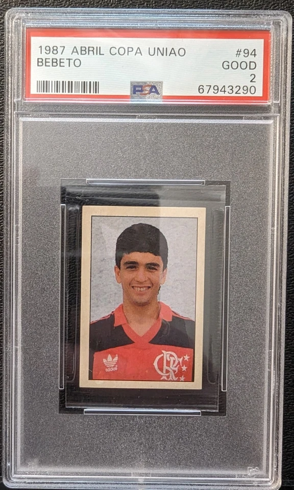 Abril Copa Uniao 94 Bebeto 1987 RC PSA 2 POP 1 9 superior Brasil nítido Foto 1 de 4