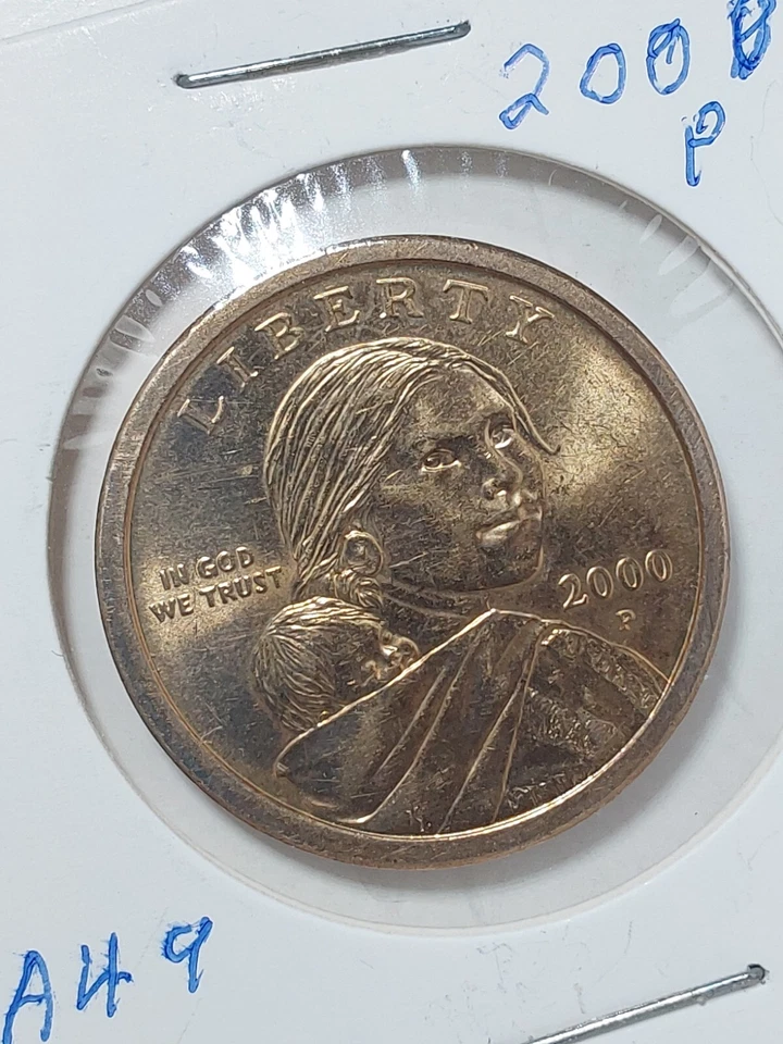 2000-P Sacagawea Dollar Error: Double Die 'America' Double Die 'One Dollar ' - Image 1 of 3