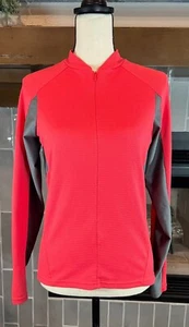 NIKE Sphere Dry Womens Long Sleeve Cycling Jersey Coral Size M a209 - Picture 1 of 7