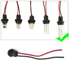 10Pcs T10 194 168 W5W LED Car Bulbs Holder Adapter Socket Harness Plug Connector