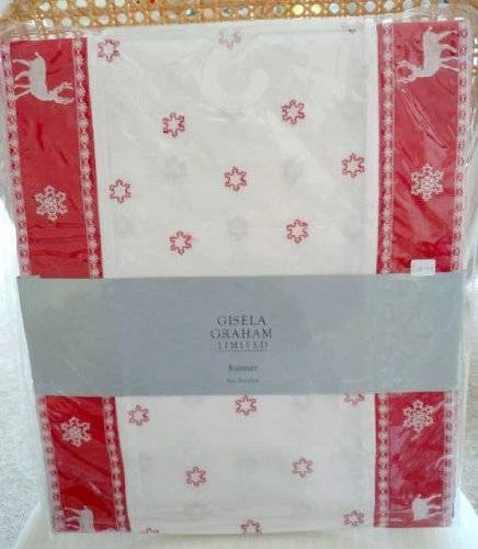 Gisela Graham Christmas Table Runner - Traditional Christmas Table Decoration - Image 1 of 1
