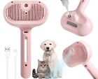 Spray Cat Brush For Shedding - Pet Hair Removal Comb With Water Tank And Rele...