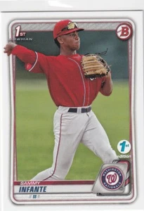 2020 BOWMAN 1ST EDITION RC SAMMY INFANTE WASHINGTON NATIONALS FIRST ROOKIE S4654 - Picture 1 of 2