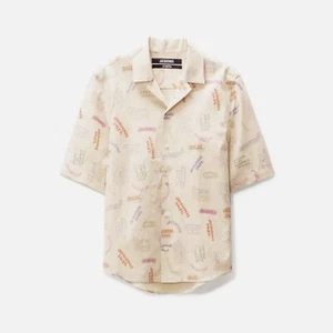 Jacquemus La Chemise Aouro Canvas Graphic Shirt Sz L-XL - Picture 1 of 4