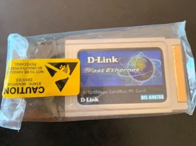 D-Link Fast Ethernet 10/100Mbps CardBus PC Card Collectible - Image 1 of 2