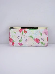 Pink Floral Pattern Wallet with Zipper Coin Pocket- FREE SHIPPING - Picture 1 of 3