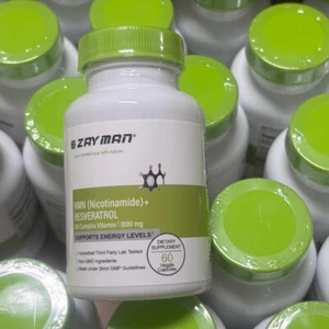 NM + Resveratrol Capsules NAD Supplement Nicotinamide Immune Support Energy - Picture 1 of 5