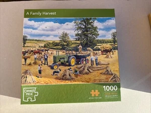 Eckteil Puzzle 1000 Teile "Eine Familienernte" - Bild 1 von 2