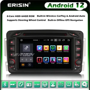 64GB Android 13 Autoradio GPS Mercedes C/G/CLK-Klasse W203 W209 Viano BT 5.0 DVR - Bild 1 von 12