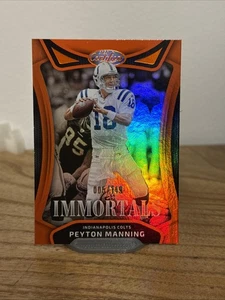 2025 Panini Certified Football Orange  Immortals Peyton Manning /149 Colts - Picture 1 of 2