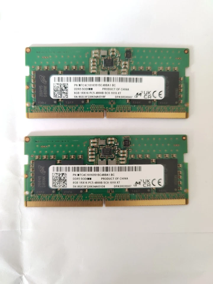 RAM SO-DIMM DDR5 16gb (2x8Gb) - Immagine 1 di 1