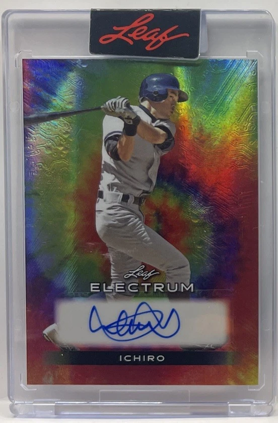 Leaf Ichiro Suzuki Autographed Baseball Sports Trading Cards