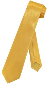 Boys NeckTie Solid GOLD Color Youth Neck Tie - Picture 1 of 2