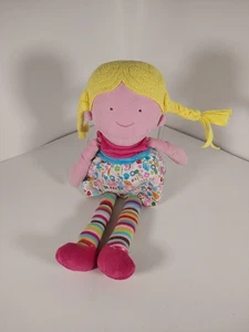 Demdaco Nat & Jules Zoe bambola peluche morbido figura BIONDA 15” alta usata in ottime condizioni Zutano 2013 - Foto 1 di 5