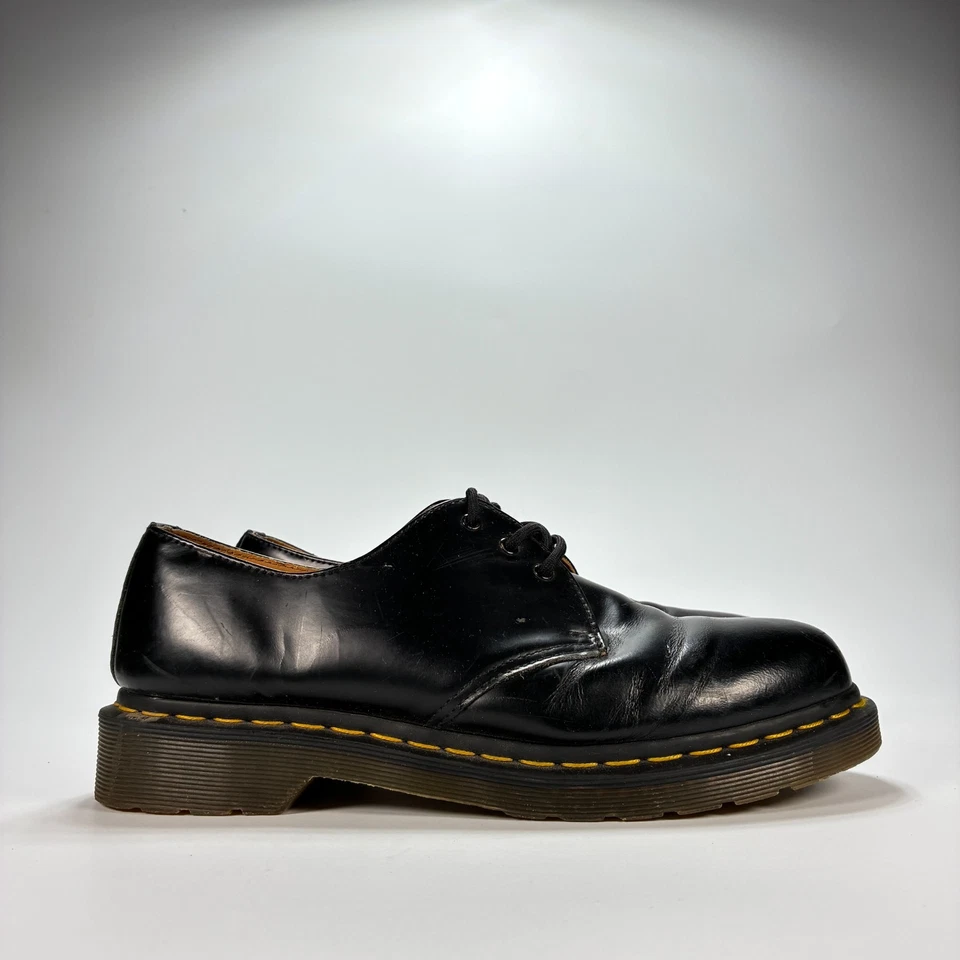 Zapatos Oxford Dr. Martens 1461 negros de cuero liso informales con cordones para mujer talla 9” Foto 1 de 4