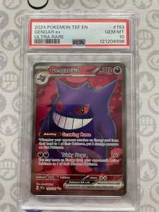 Pokemon SV Scarlet Violet Temporal Forces Ultra Rare Gengar ex 193 PSA 10 GEM - Bild 1 von 2