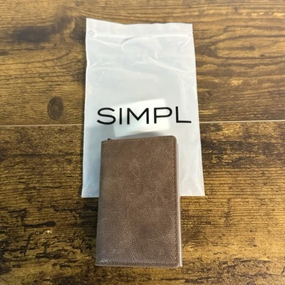 NUEVO - SIMPLE - Cartera Toggl - Marrón Café - RFID Foto 1 de 4