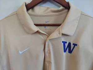 Nike Dri Fit Washington Huskies Nike Polo Herren Gr. XL Gold UW Huskies Shirt - Bild 1 von 6