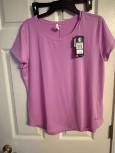 Under Armour Women's Heat Gear T-Shirt New Size XL Pink - Picture 1 of 6