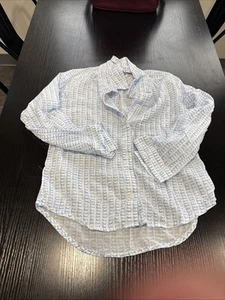 Old Navy Child Button Down Blue & White XS Child 5 - Picture 1 of 2