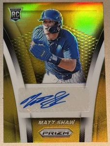2025 Panini Prizm Matt Shaw Gold Auto 10/10 - Bild 1 von 2