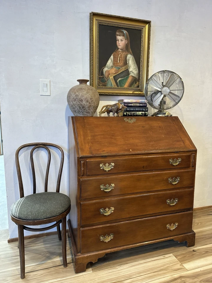 Antique English Georgian Mahogany Secretary c. Late 19th Century - Image 1 of 4