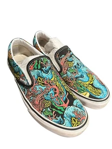 Vans Slip On Under The Sea Ocean Octopus Turnschuhe Herren 9,5 Damen 11 - Bild 1 von 9
