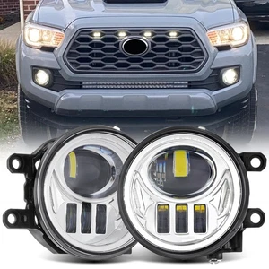 LED Fog Lights For Tacoma SR SR5 2016-2022 4Runner 2014-2022 Tundra 2014-2019 - Picture 1 of 8