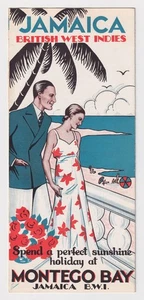 Vintage 1930er Montego Bay REISEBROSCHÜRE Jamaika Britisch Westindien Tourismus - Bild 1 von 4