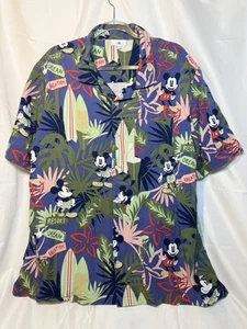 Disney Hawaii Surf Resort Vacaciones Camisa Abotonada Para Hombre XL - Imagen 1 de 7