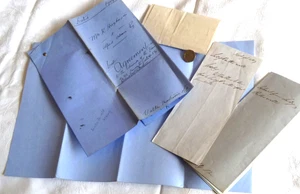 Antique 4 legal hand written documents,1859,1889,1909 power of attorney - Picture 1 of 13