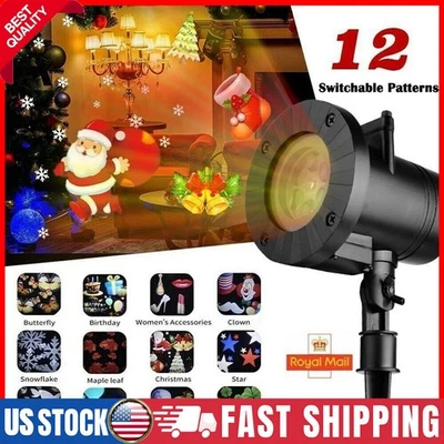 Christmas Snowflake Projector Light LED Laser Outdoor Lamp Xmas Gift Party Decor - Image 1 of 4