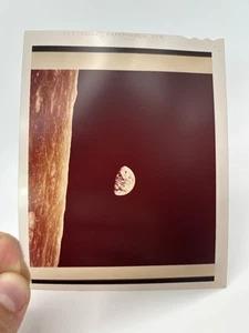 “Earthrise” Transparency NASA Media Release December 30, 1968 RARE - Picture 1 of 12