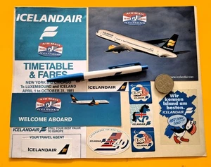 ICELANDAIR Memories Collection Postal Pluma Moneda Correo Aéreo Se Adapta a Marco 8x10 - Imagen 1 de 1