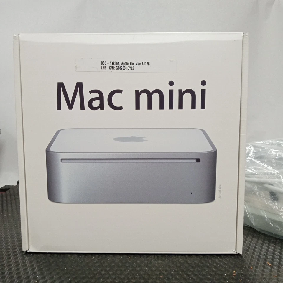 Apple A1176 Mac Mini Desktop Intel Core 2 Duo 1.83GHz 1GB RAM 80GB Used Open Box - Image 1 of 4
