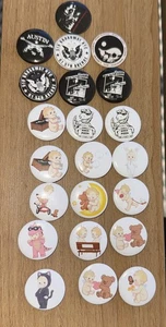 BRANDY MELVILLE COLLECTABLE  VINTAGE STYLE  BUTTON PINS LOT 22 - Picture 1 of 6